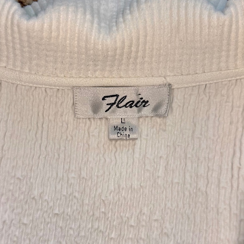 Flair, Ribbed Textured Jacket/ Blazer, Size L - Picture 4 of 7